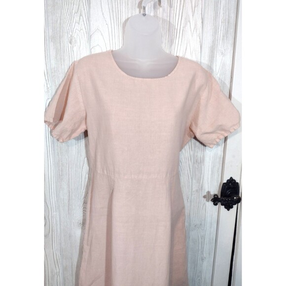 Vintage 90s Cotton Studio Pink Maxi Dress Small Cottagecore Boho - Picture 9 of 9